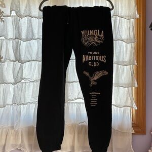 YoungLA Men’s Black Immortal Joggers